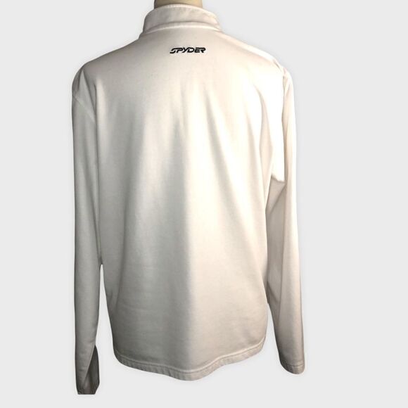 Spyder 1/4 Zip Men’s Pullover White Size Medium - Picture 4 of 16